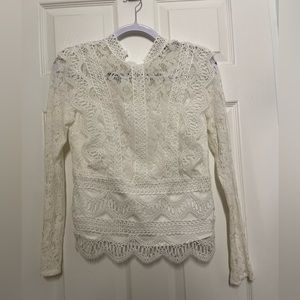 Farrow Angie Lace Top in White